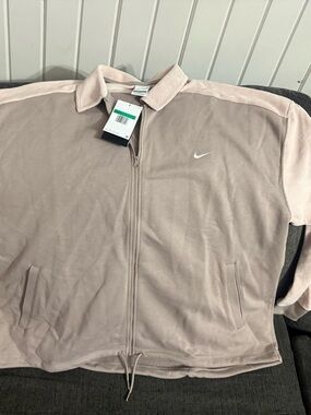 Nike Pale Mauve Full-Zip Fleece Jacket
